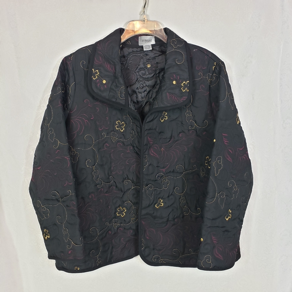 Sybelle Woman Embroidered Lightweight Jacket Blazer Size 1X